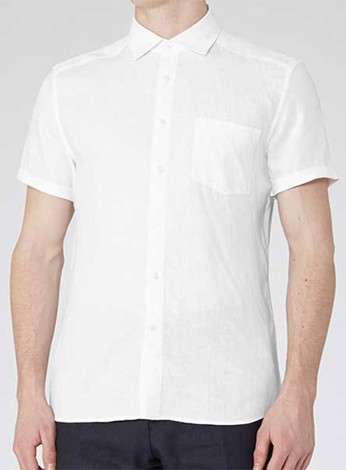 Linen Shirt - Half Sleeves : Made To Measure Custom Jeans For Men ...
