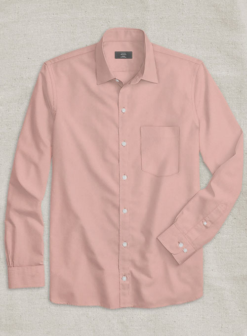 Man Pink Stretch Poplene Shirt - Click Image to Close