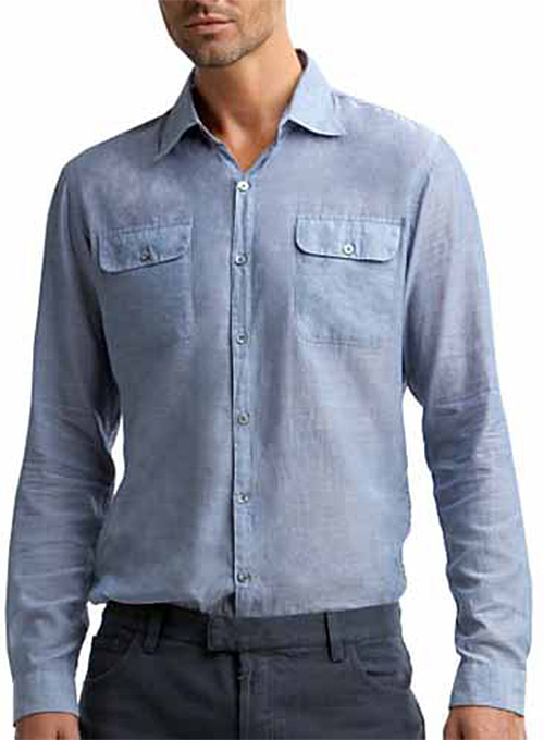 Modern Flap Pocket Shirt - Full Sleeves : Made To Measure Custom Jeans For  Men & Women, MakeYourOwnJeans®