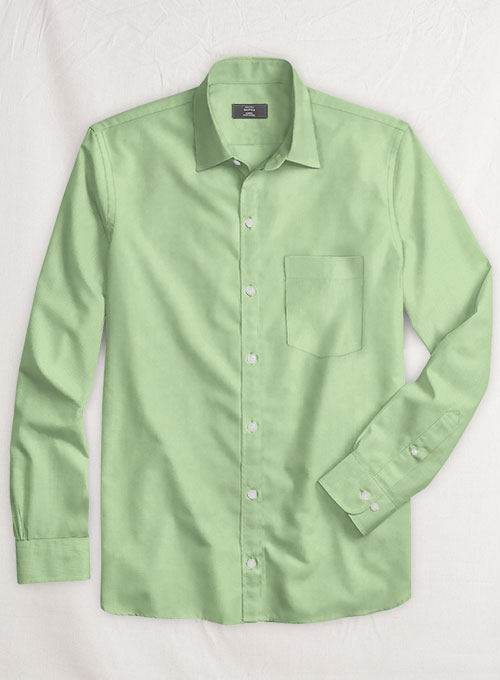 Moss Green Stretch Twill Shirt