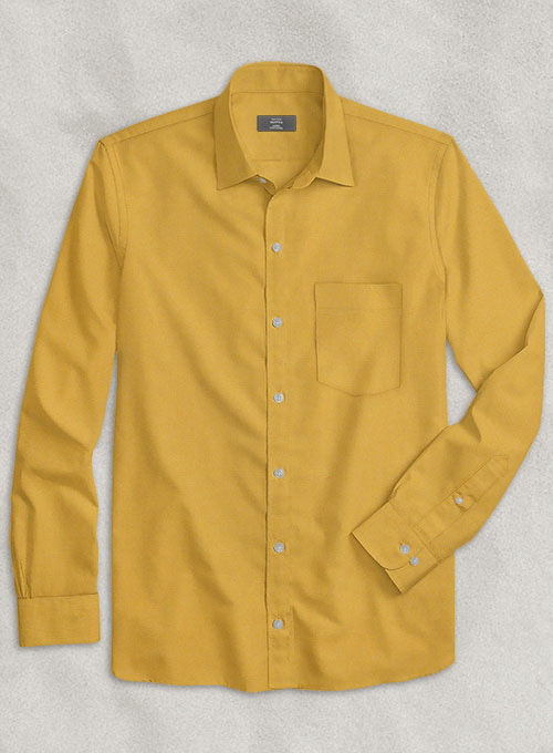 Mustard Stretch Poplene Shirt