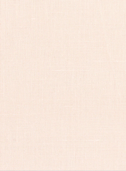 Pale Pink Cotton Linen Shirt - Full Sleeves