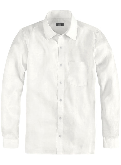 Pure Natural Linen Shirt - Full Sleeves - Click Image to Close