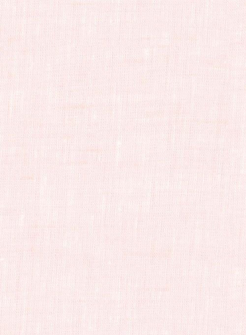 Roman Light Pink Linen Shirt - Full Sleeves