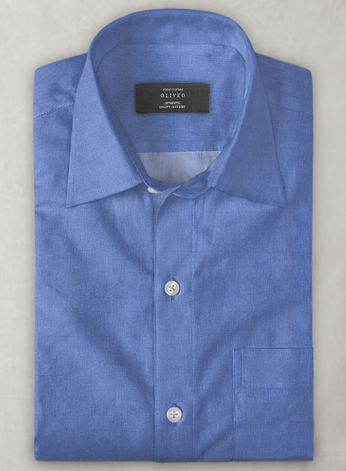 Royal Blue Luxury Twill - Half Sleeves