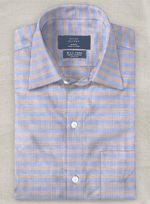 S.I.C. Tess. Italian Cotton Linen Teirri Shirt - Half Sleeves
