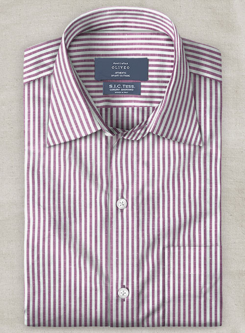 S.I.C. Tess. Italian Cotton Linen Elima Shirt - Half Sleeves