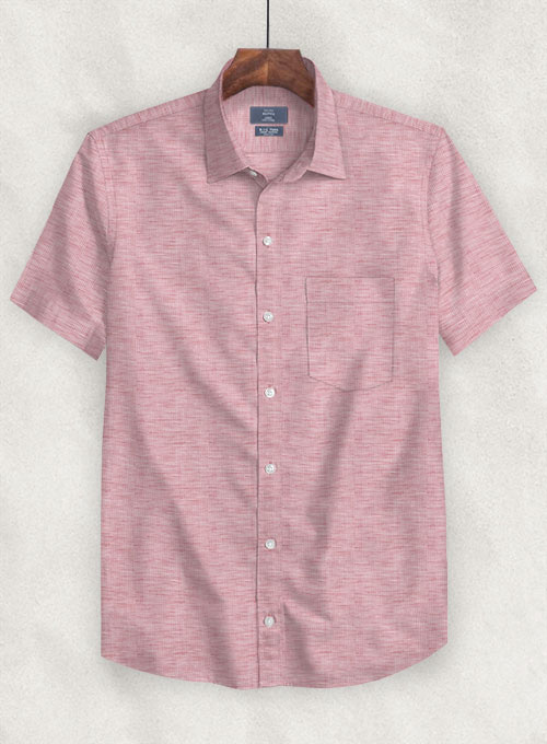 S.I.C. Tess. Italian Cotton Linen Eluigi Shirt - Half Sleeves