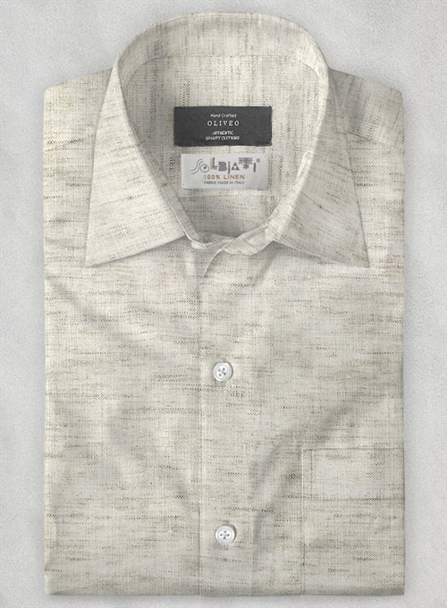 Solbiati Barn Linen Shirt - Half Sleeves