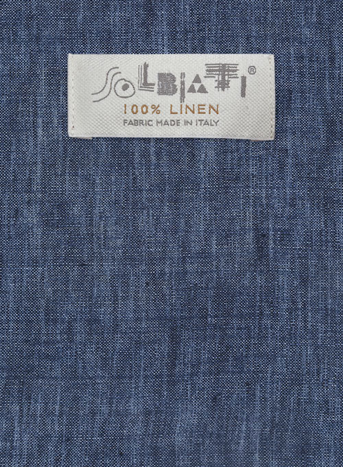 Solbiati Indigo Blue Linen Shirt