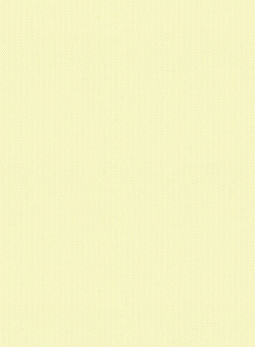 Yellow Herringbone Cotton Shirt - Click Image to Close