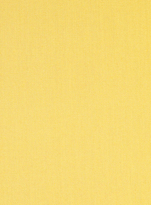 Yellow Stretch Twill Shirt - Half Sleeves