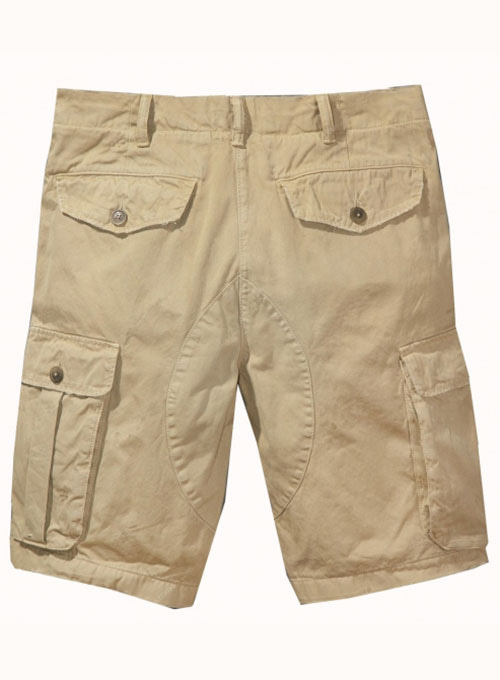 Leather Cargo Shorts - Click Image to Close