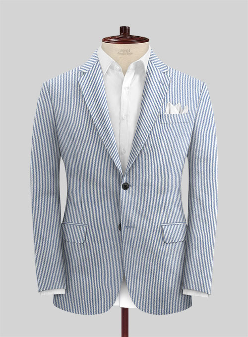 Solbiati Light Blue Seersucker Suit - Click Image to Close