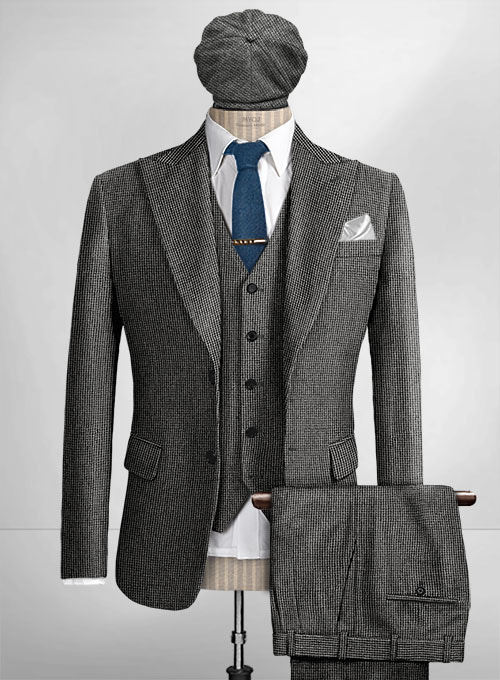 Arthur Shelby Peaky Blinders Gray Tweed Suit