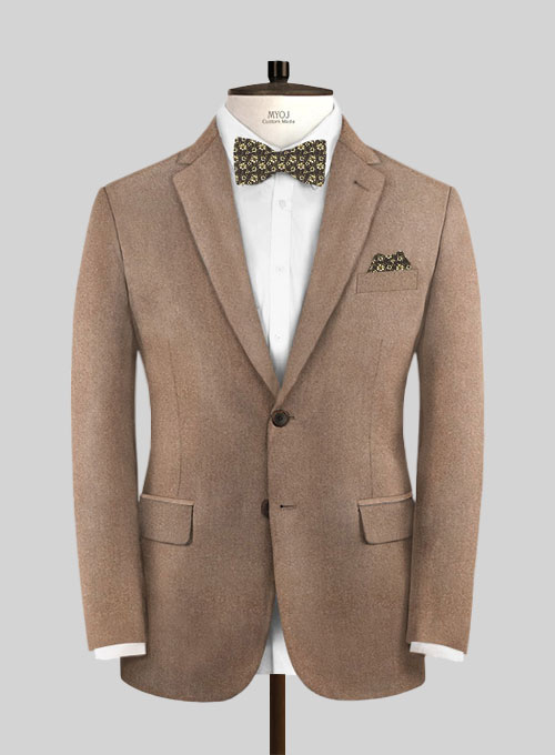 Beige Velvet Suit