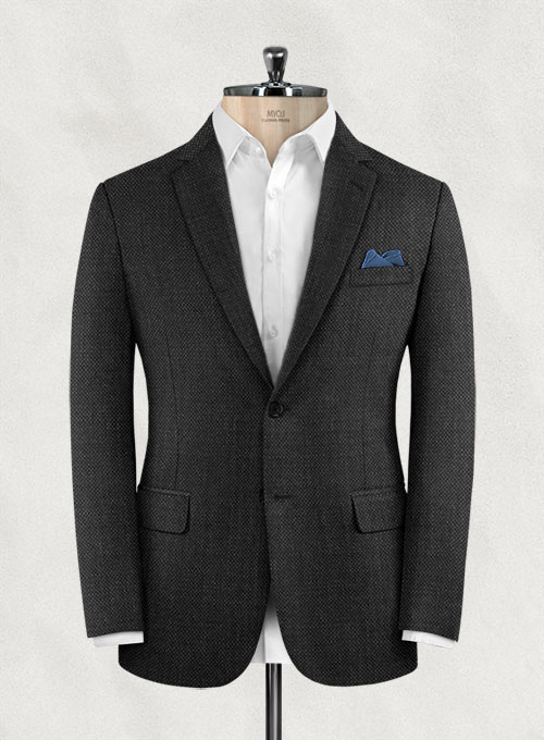Birdseye Wool Charcoal Suit