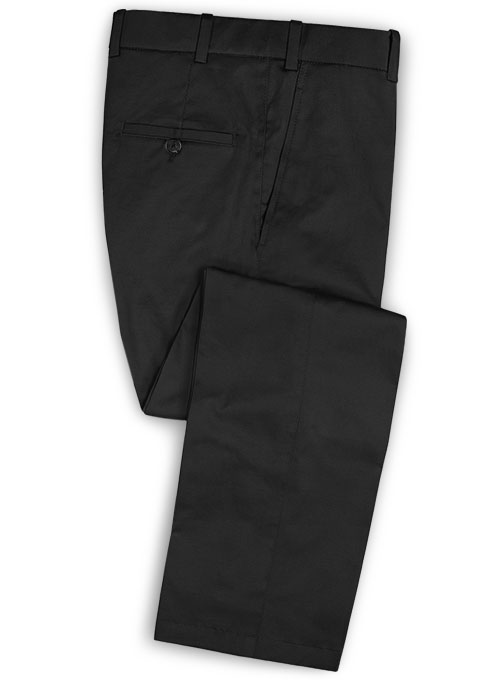 Black Feather Cotton Canvas Stretch Suit - Click Image to Close