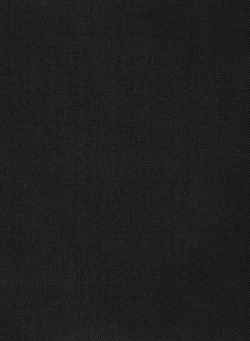 Black Merino Wool Tuxedo Suit - Click Image to Close