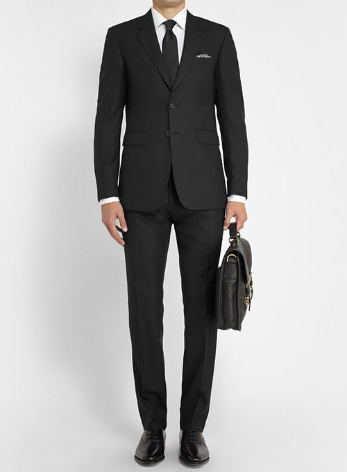 100 Percent Pure Merino Wool - Black Suit, MakeYourOwnJeans®