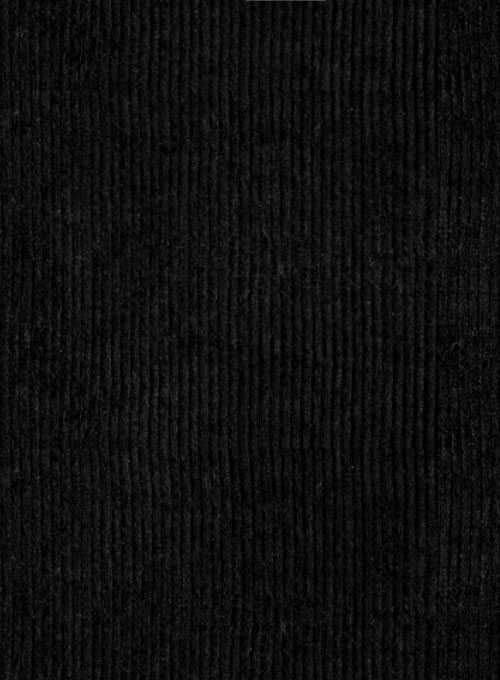 Black Thick Corduroy Suit