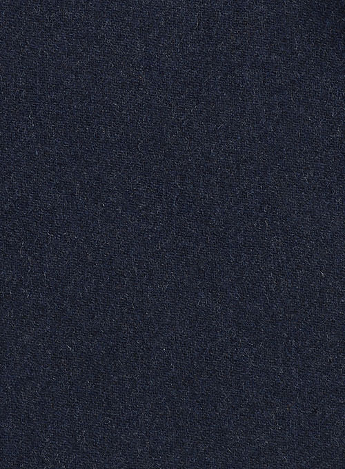 Blue Heavy Tweed Pea Coat - Click Image to Close
