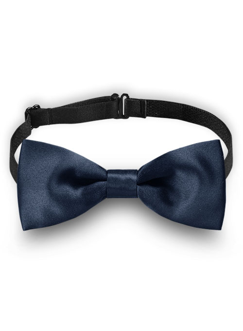 Blue Satin Bow - Click Image to Close