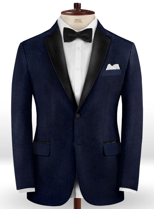 Blue Velvet Tuxedo Suit