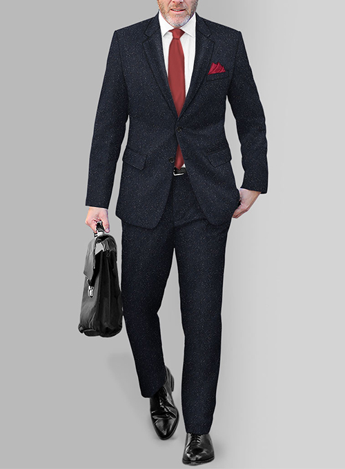 Blue Flecks Donegal Tweed Suit - Click Image to Close
