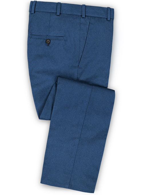 Bottle Blue Flannel Wool Suit