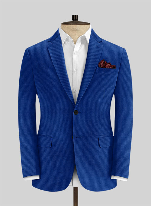 Bright Blue Corduroy Suit - Click Image to Close
