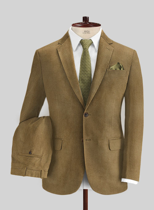 Brown Thick Corduroy Suit