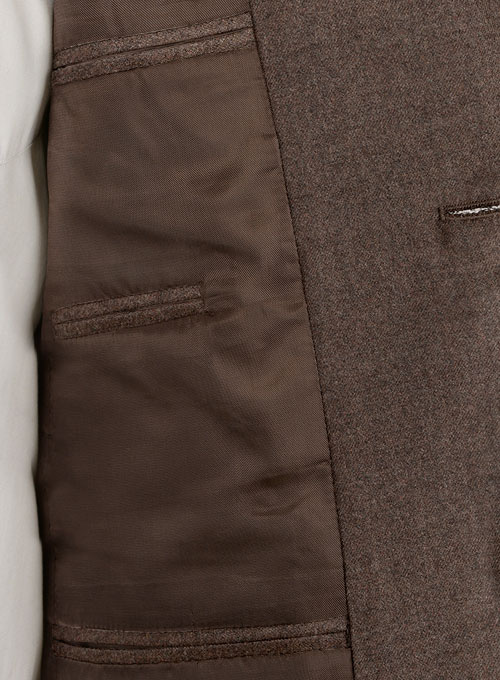 Brown Flannel Wool Suit - Special Offer