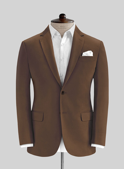 Brown Stretch Chino Suit - Click Image to Close