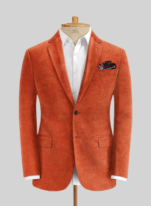 Burnt Orange Corduroy Suit - Click Image to Close