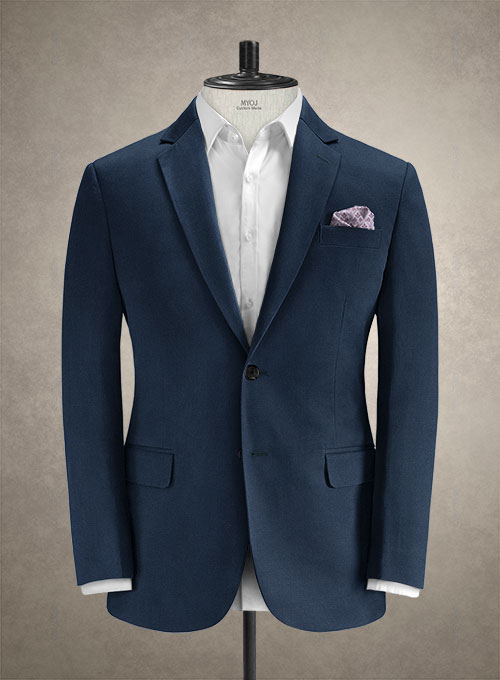 Caccioppoli Cotton Cashmere Royal Blue Suit