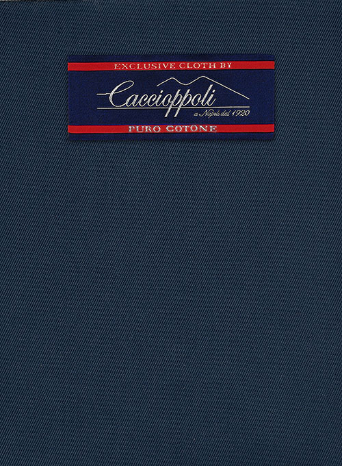 Caccioppoli Cotton Cashmere Royal Blue Suit - Click Image to Close