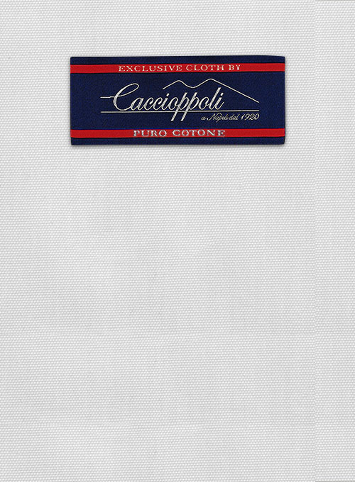 Caccioppoli Canvas White Cotton Suit - Click Image to Close