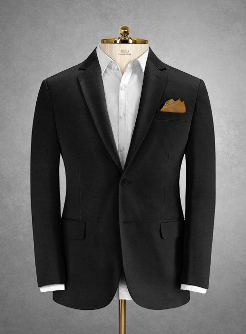 Caccioppoli Cotton Drill Black Suit