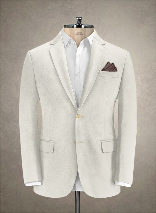 Caccioppoli Canvas Light Beige Cotton Suit - Click Image to Close