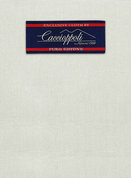 Caccioppoli Canvas Light Beige Cotton Suit