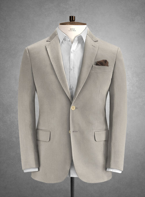 Caccioppoli Cotton Cashmere Beige Suit - Click Image to Close