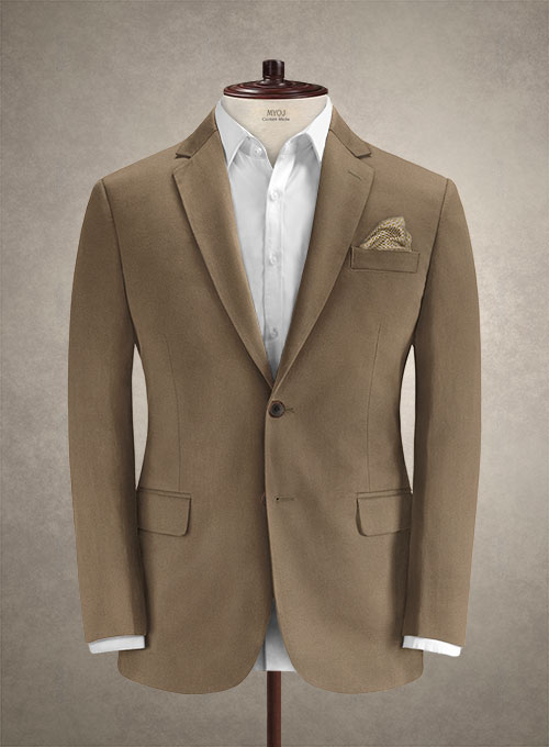 Caccioppoli Cotton Gabardine Brown Suit