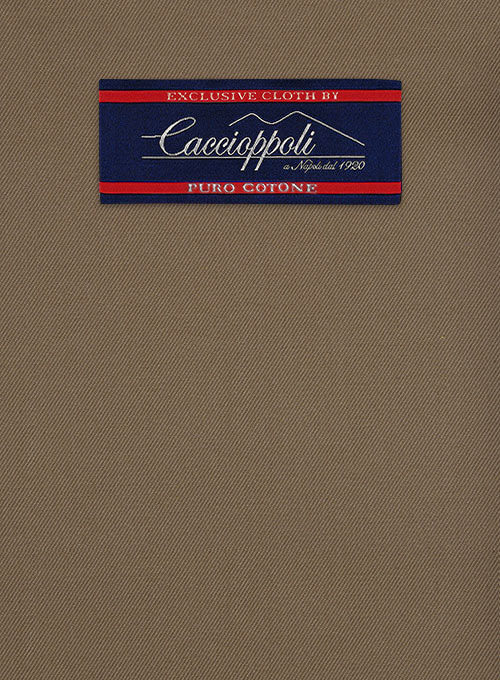 Caccioppoli Cotton Gabardine Brown Suit - Click Image to Close