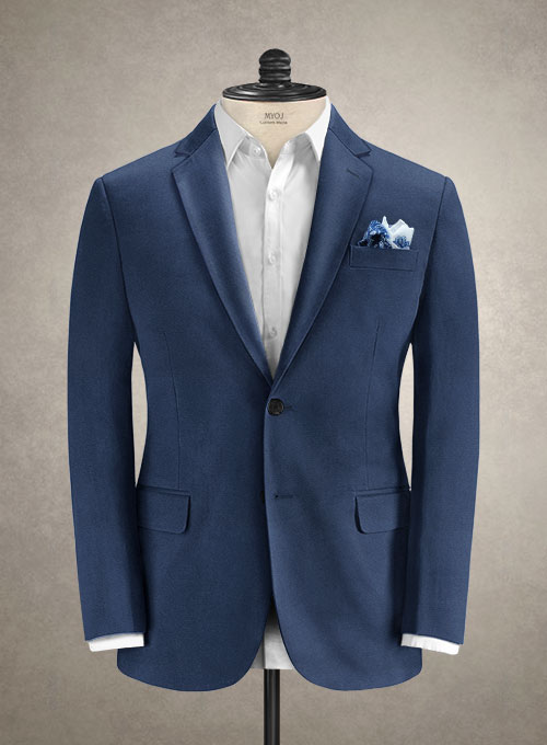 Caccioppoli Cotton Drill Delft Blue Suit
