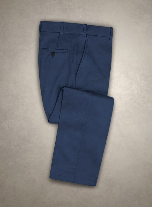 Caccioppoli Cotton Drill Delft Blue Suit