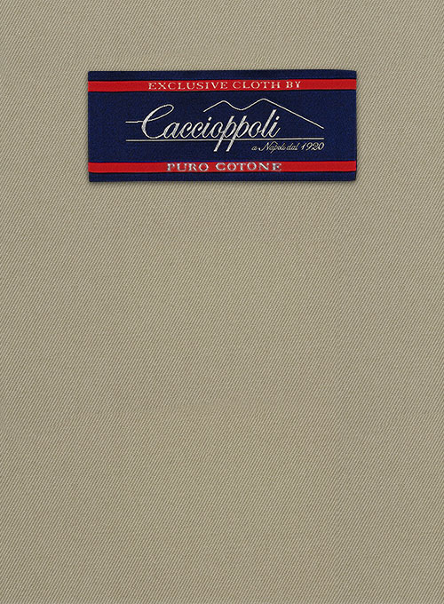 Caccioppoli Cotton Drill Beige Suit - Click Image to Close