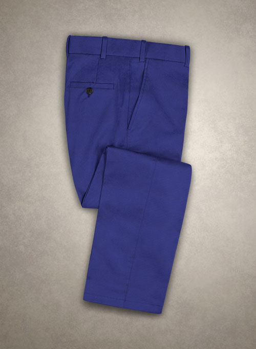 Caccioppoli Cotton Drill Cobalt Blue Suit : Made To Measure Custom