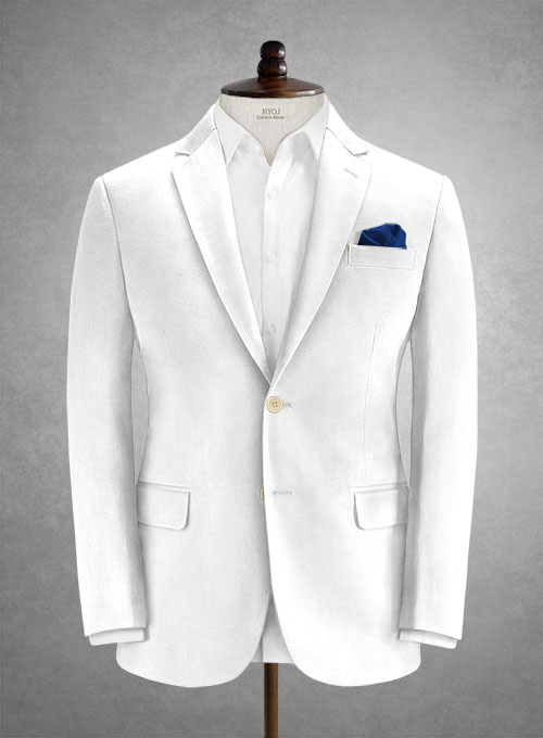 Caccioppoli Cotton Drill White Suit - Click Image to Close