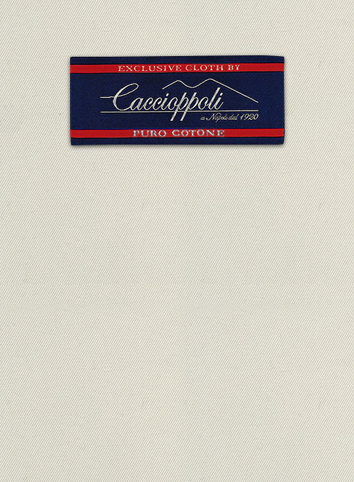 Caccioppoli Cotton Drill Light Beige Suit - Click Image to Close